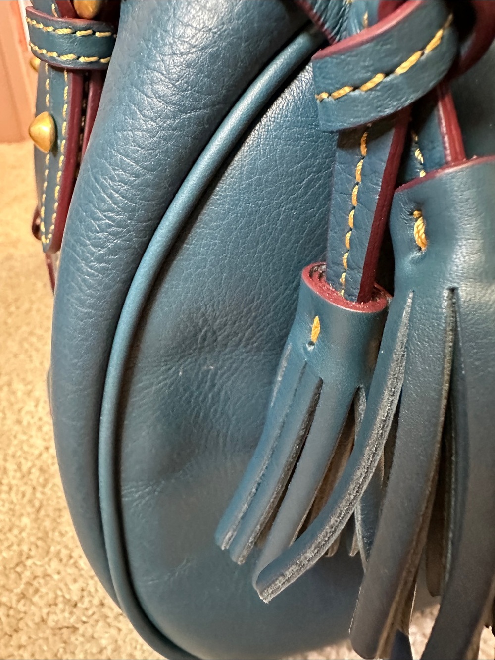 Dooney & Bourke Denim Florentine Satchel -EUC REGULAR - Picture 7 of 10